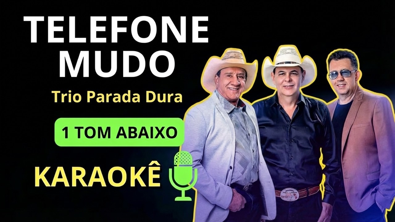 TELEFONE MUDO - Trio Parada Dura (KARAOKÊ DE VIOLÃO)