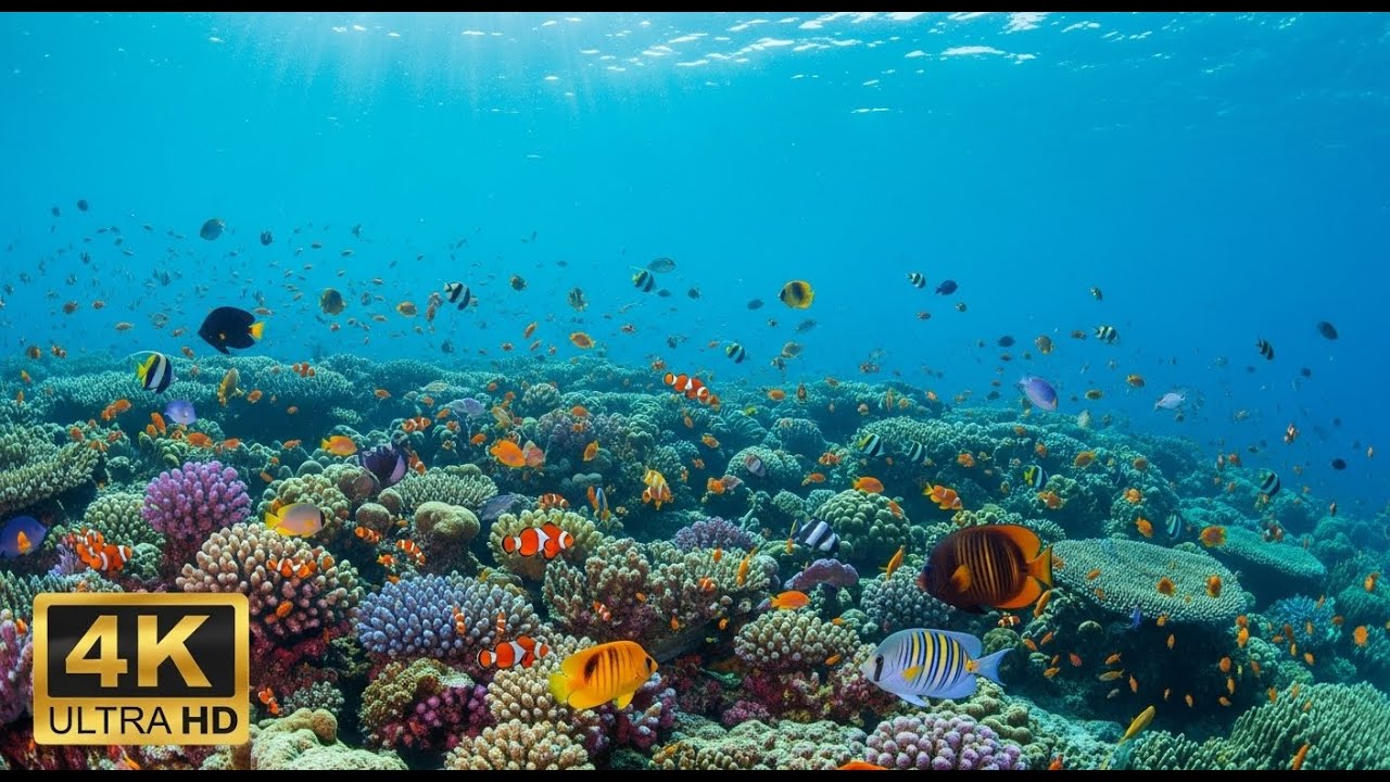 🐡 Ultra HD Aquarium View – Relaxing Fish Tank & Soft Music for Stress Relief
