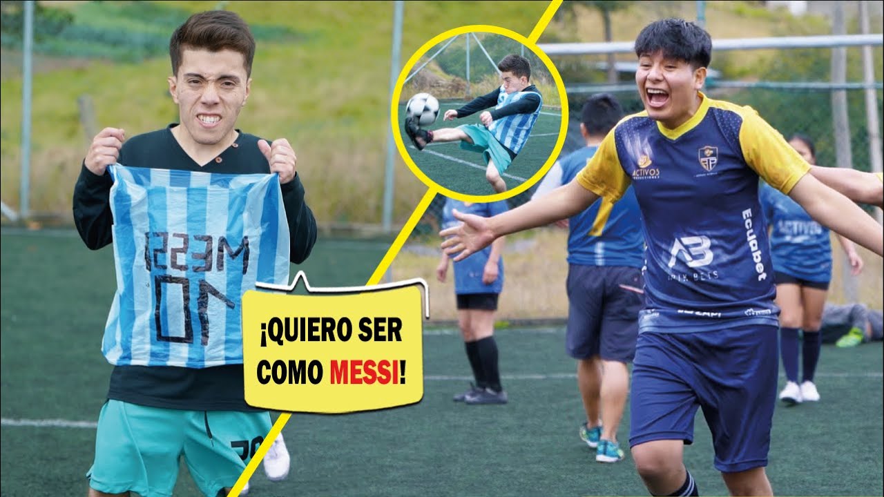 Su SUEÑO siempre fue ser como MESSI y ganar un MUNDIAL