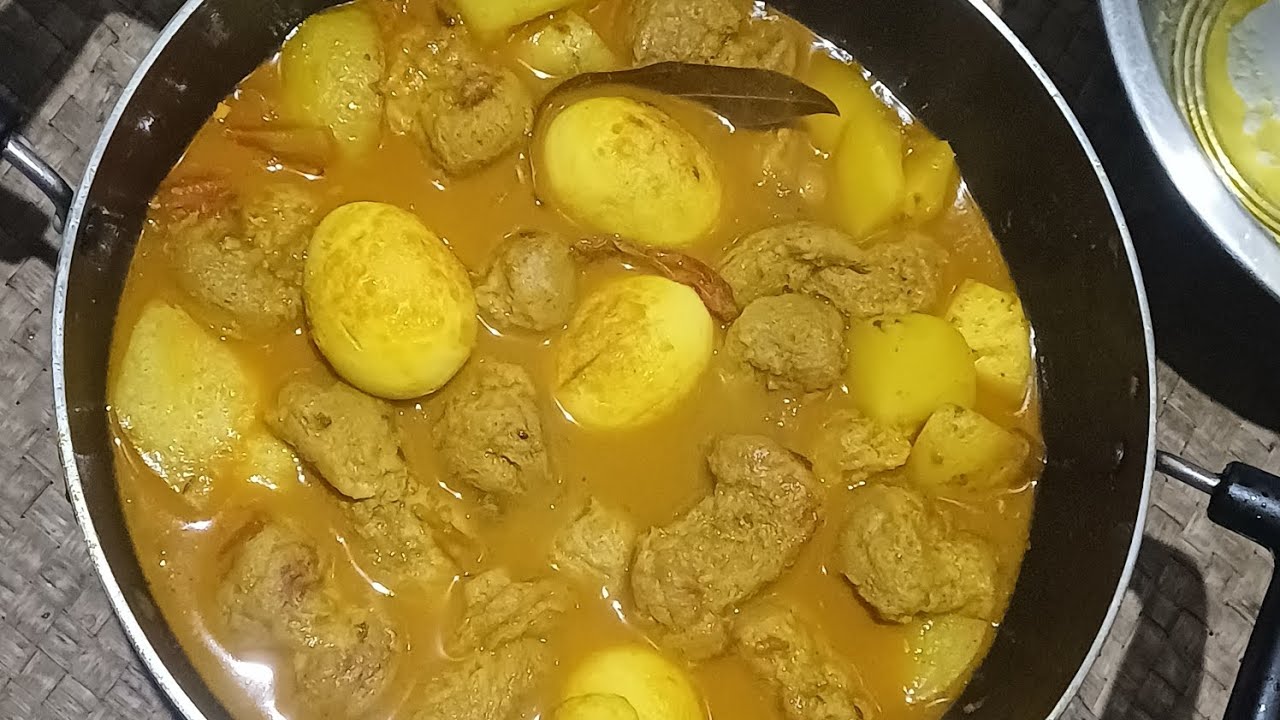 সোয়াবিন আলুও ডিমের কারি#fodcooking#vedio