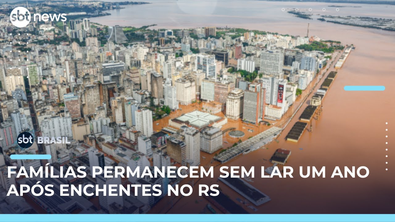 Enchentes no RS: tragédia completa um ano e região ainda sente os estragos | SBT Brasil (29/04/25)