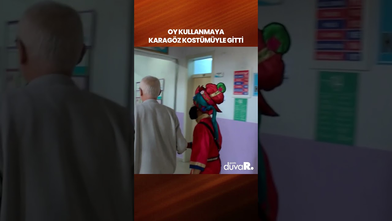 Oy kullanmaya Karagöz kostümüyle gitti #shorts