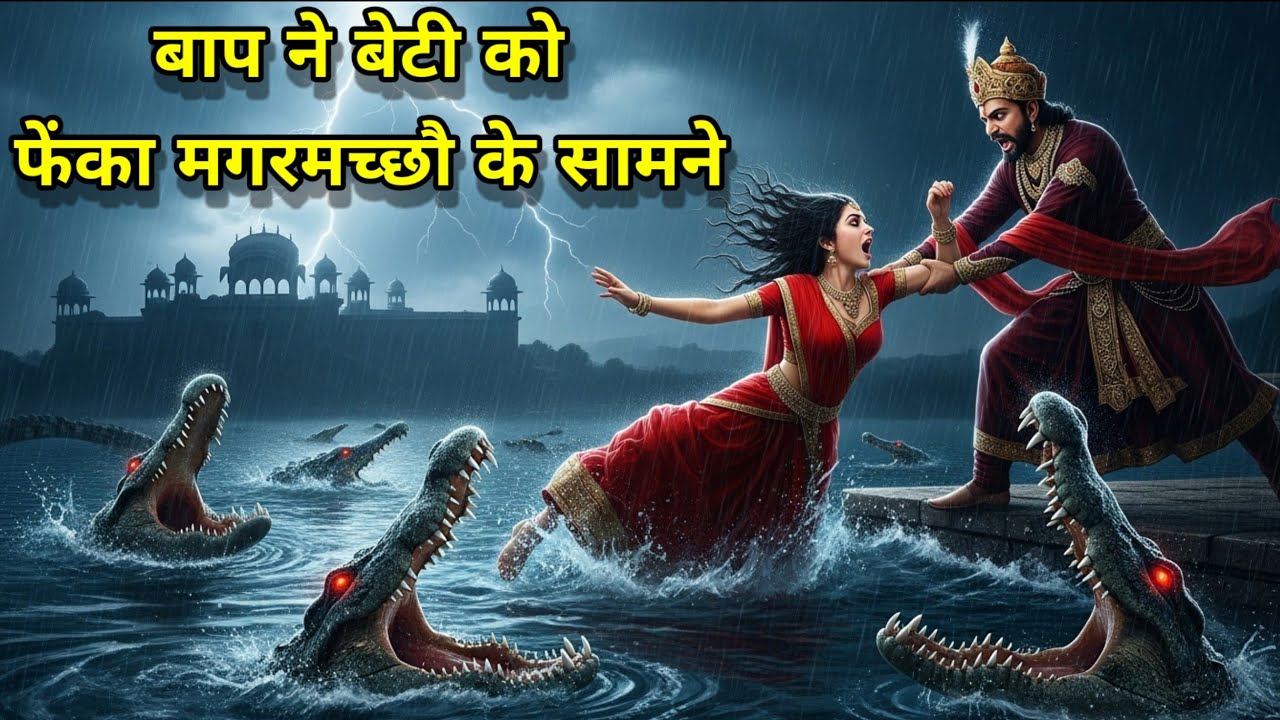 बाप ने बेटी को फेंका मगरमच्छौ के सामने  😱😱 राजकुमारी और जादूगर की दर्द भरी प्रेम कहानी”