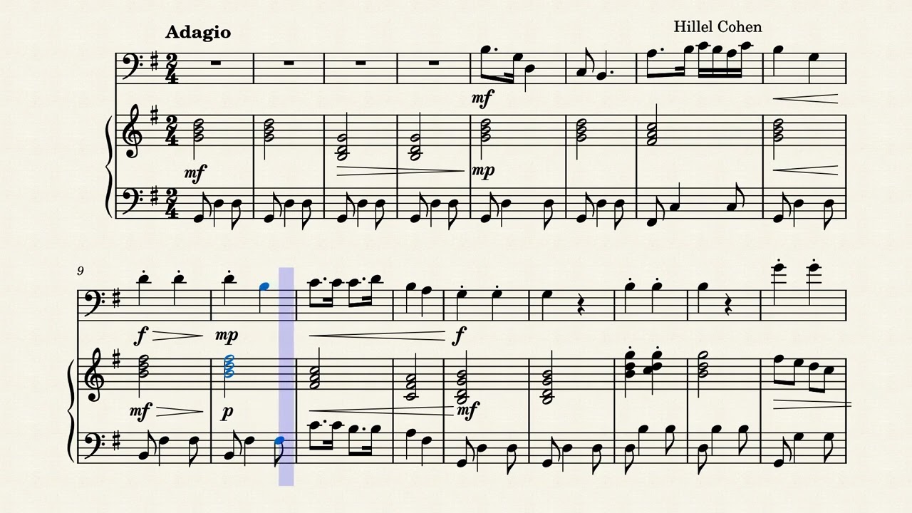 Duet For Bassoon & Piano In G Major