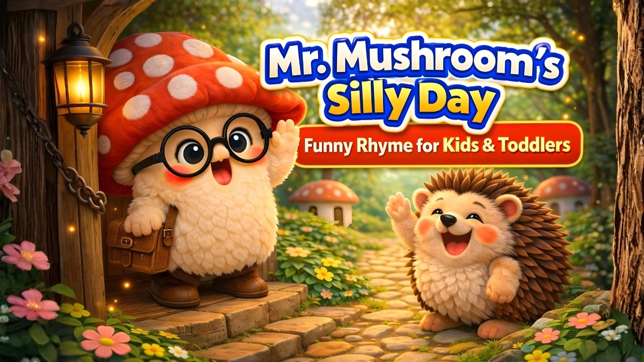 Mr. Mushroom’s Silly Day | Funny Rhyme for Kids & Toddlers