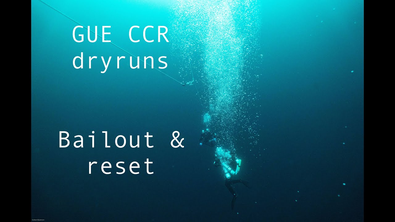 Field drill of GUE full bailout and reset on GUE CCR - BOV edition