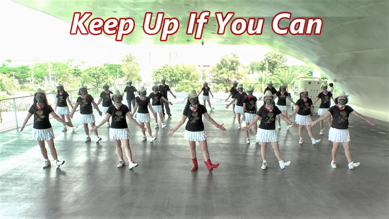 Keep Up If You Can│Line Dance by Hana Ries│Demo & Walk Through║跟上舞步│排舞│含導跳│4K
