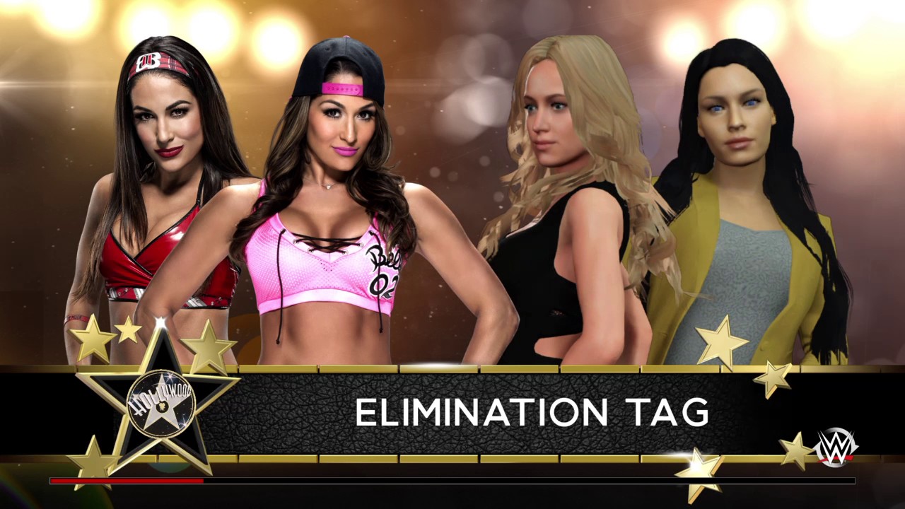 WWE 2K16 Custom Divas Elimination Tag Match