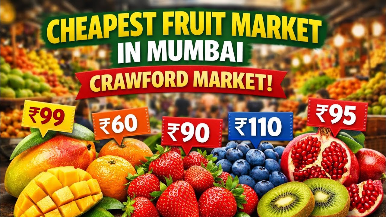 Mumbai’s Cheapest Fruit Market 😱 | Crawford Market Fruits at Unbelievable Prices