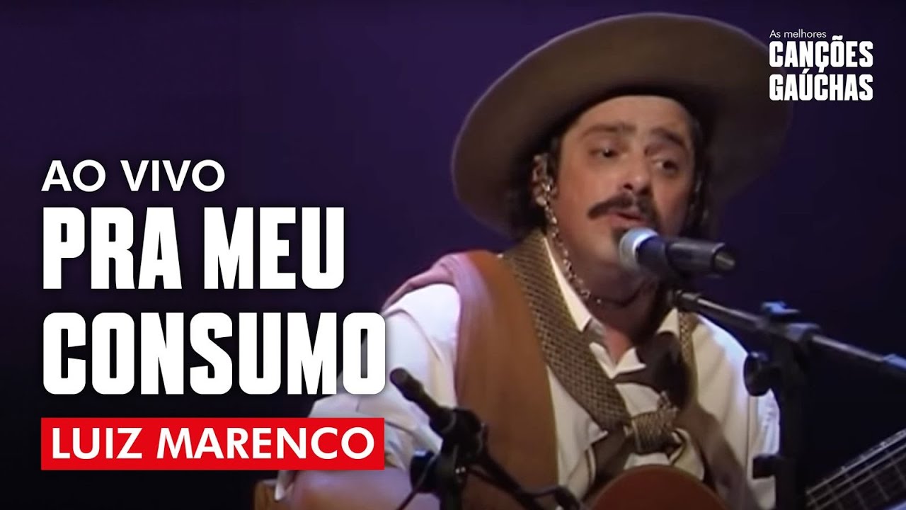 PRA O MEU CONSUMO - LUIZ MARENCO (AO VIVO - SHOW DVD TODO O MEU CANTO) | MÚSICA GAÚCHA