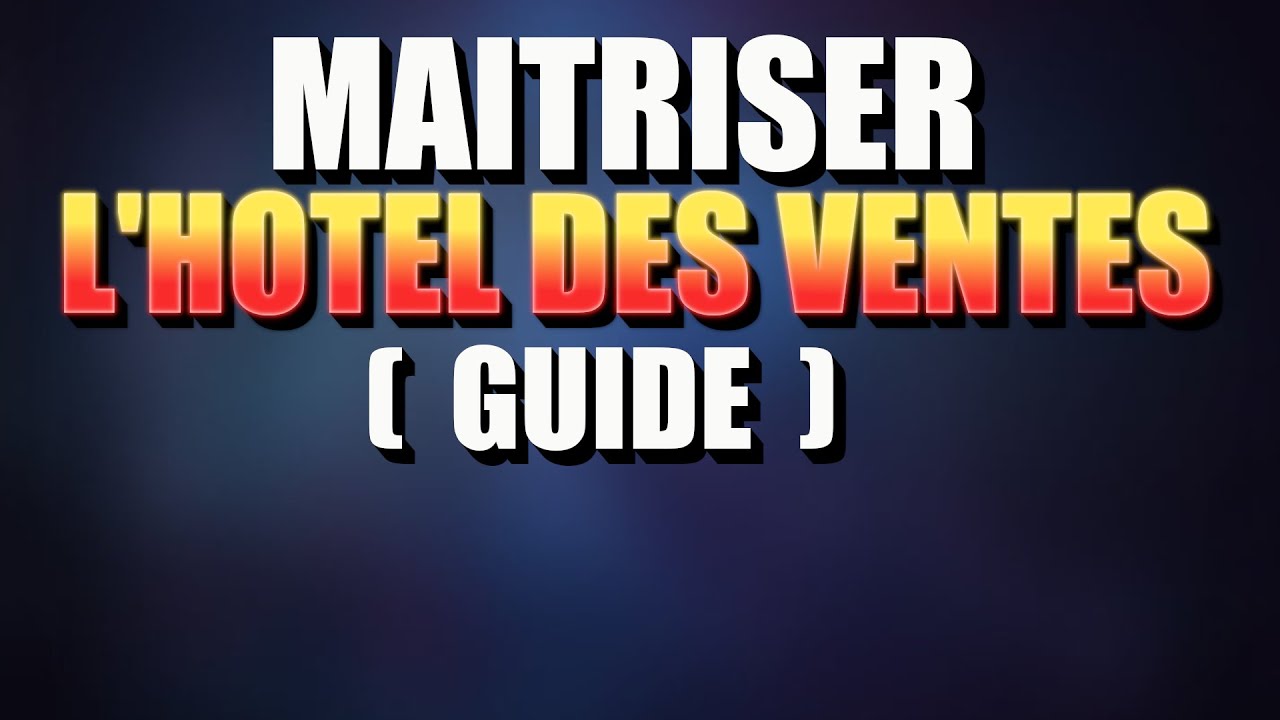 Maitriser l'hôtel des ventes - Lost Ark FR