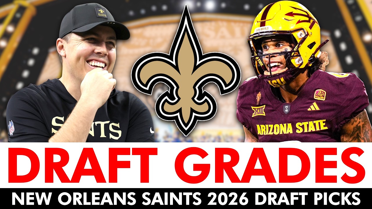 New Orleans Saints 2026 Draft Grades Ft. Jordyn Tyson | How Did Kellen Moore & Mickey Loomis Do?
