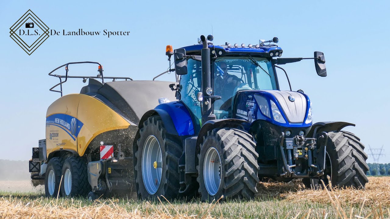 Straw baling | New Holland T7.230 + New Holland Bigbaler 1270 | Stroh pressen