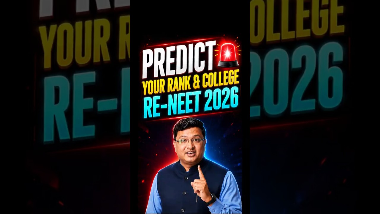 Predict your Rank and College now! 📊 || Re-NEET 2026  || NV Sir Shorts #nvsir  #shorts