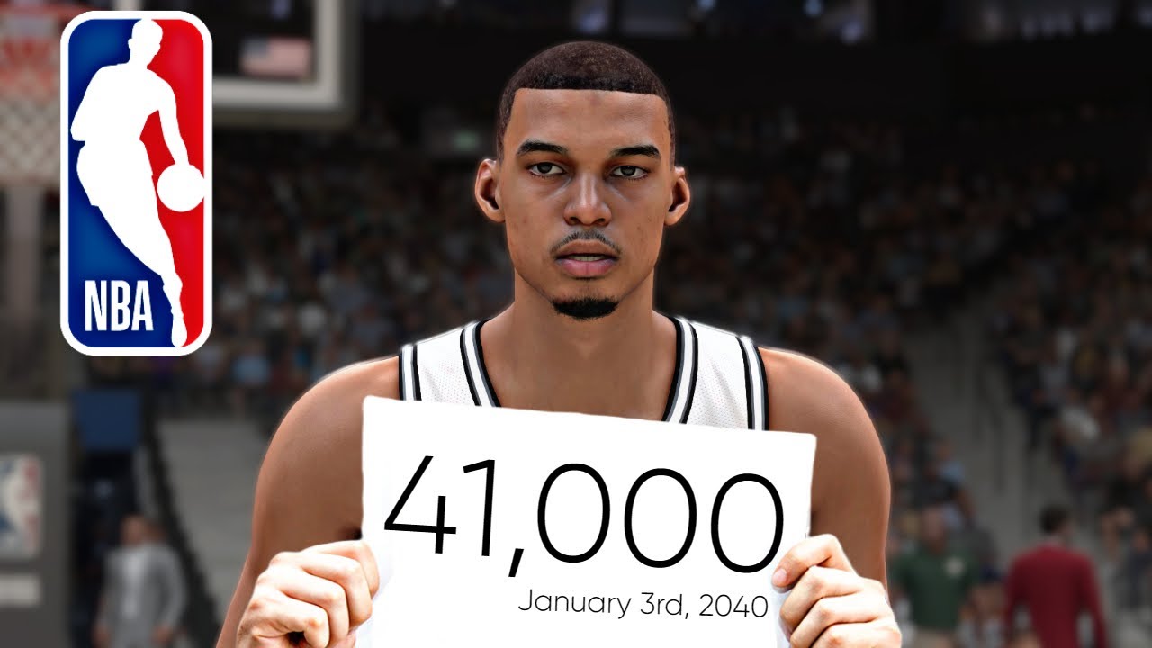 Simulating Until Wemby Breaks LeBron's 40K Point Record