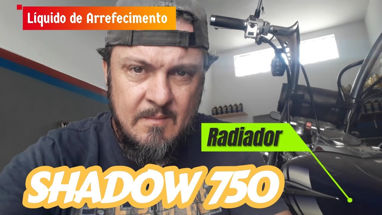 Troca do líquido de arrefecimento da Shadow 750.