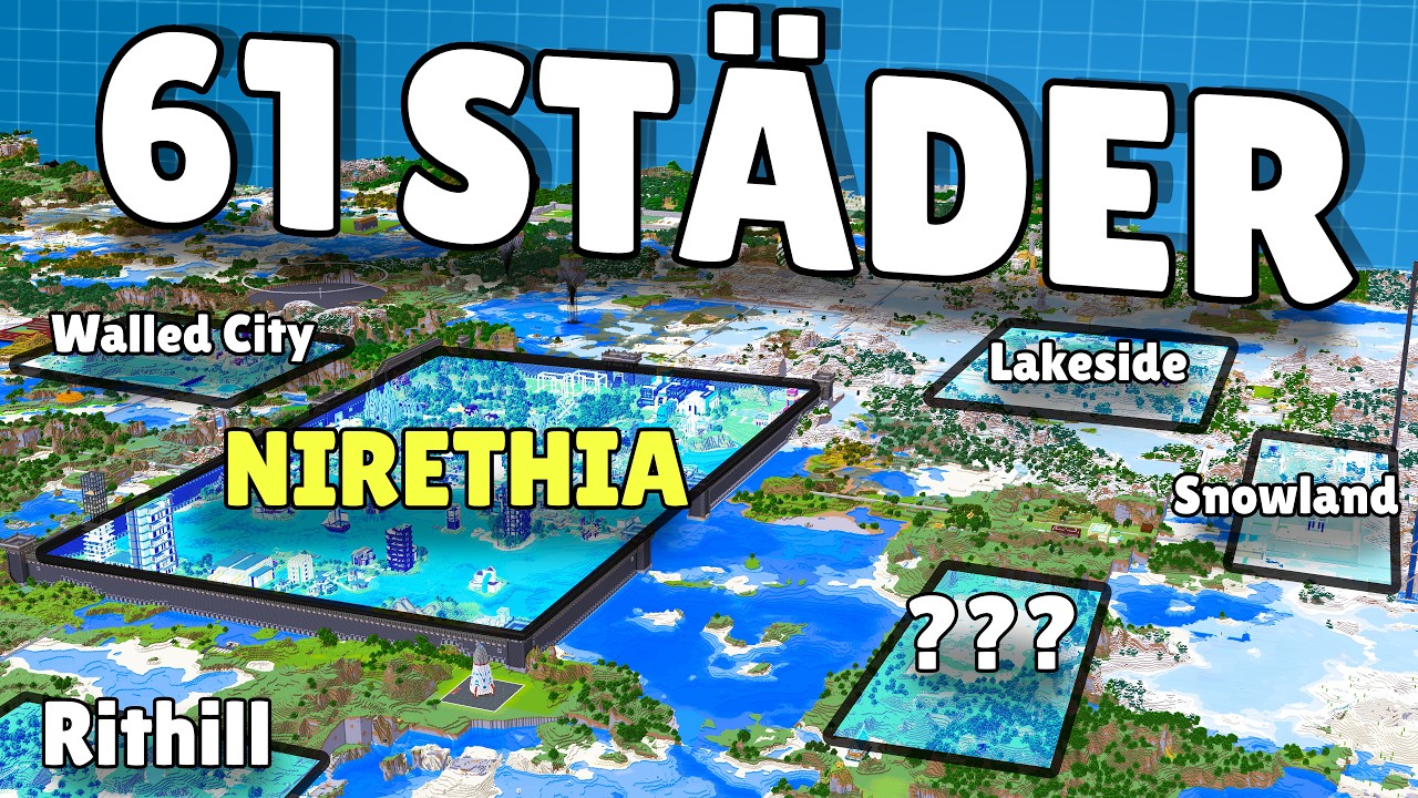 Kollar in ALLA städer på 90gQ i Minecraft!