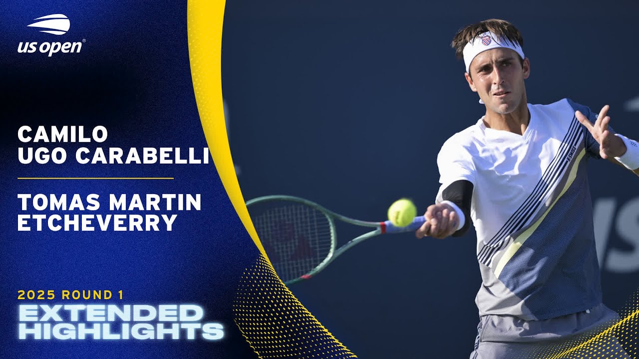 Camilo Ugo Carabelli vs. Tomas Martin Etcheverry Extended Highlights | 2025 US Open Round 1