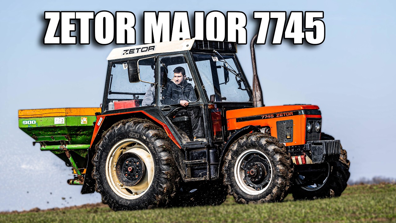 Prihnojovanie pšeníc, ZETOR MAJOR 7745 + AMAZONE, POV/Gopro