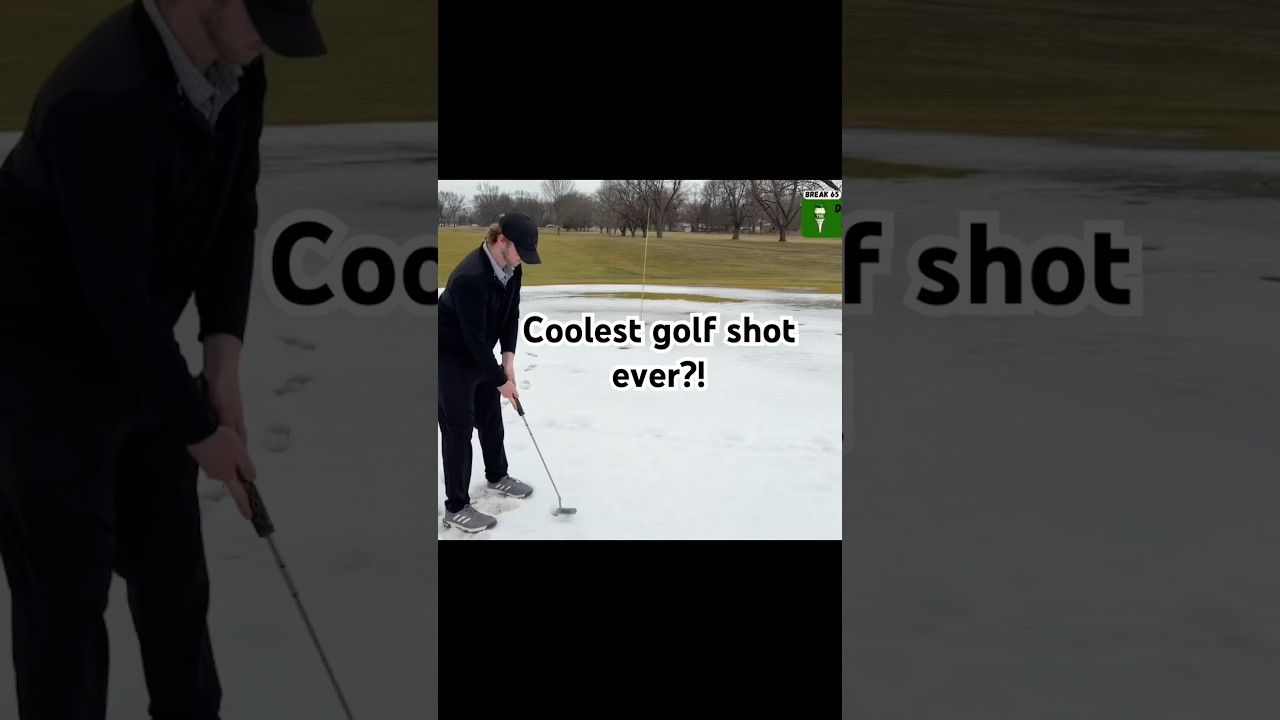 Snow Putts are fun 🤣 #golfnetwork #labgolf #golf #golftips #golfswing