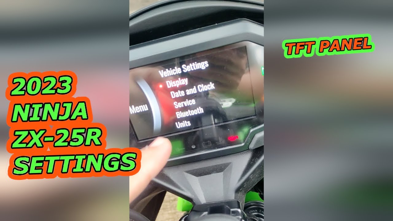 How To: Dashboard Panel Settings of the New 2023 ZX25R