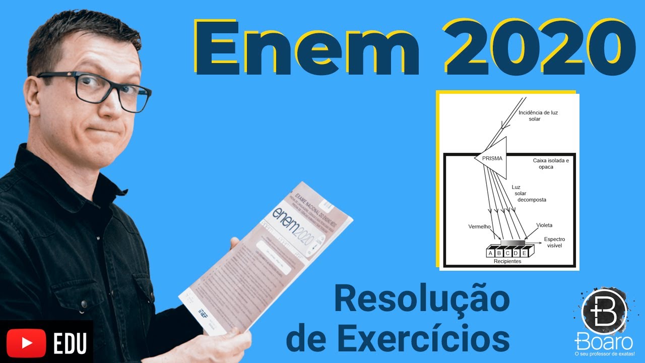 ENEM 2020 - RESOLUÇÃO dos EXERCÍCIOS - Herschel, em 1880, começou a escrever sobre a condensação da