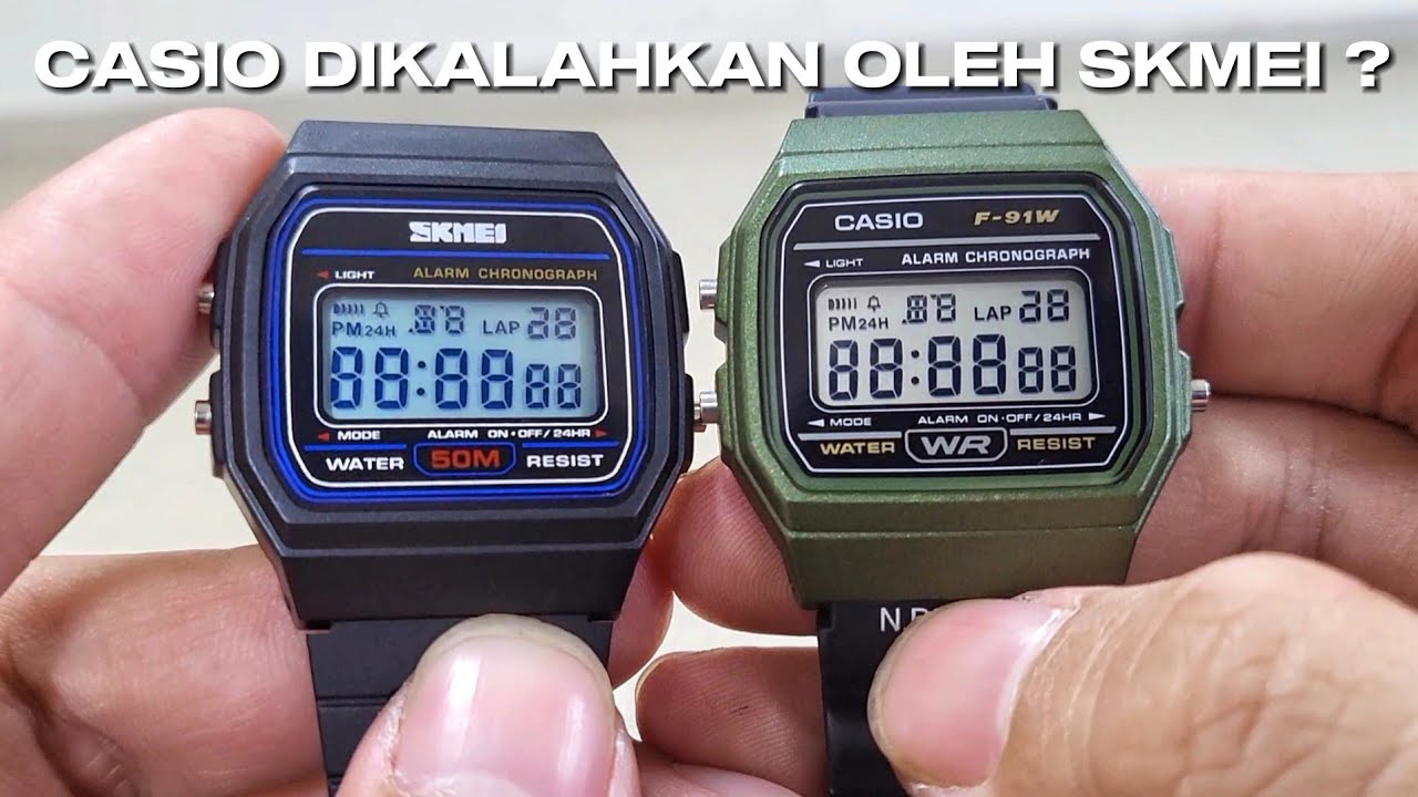 SKMEI BISA MENGALAHKAN CASIO ? SKMEI 1412 Vs. Casio F91W
