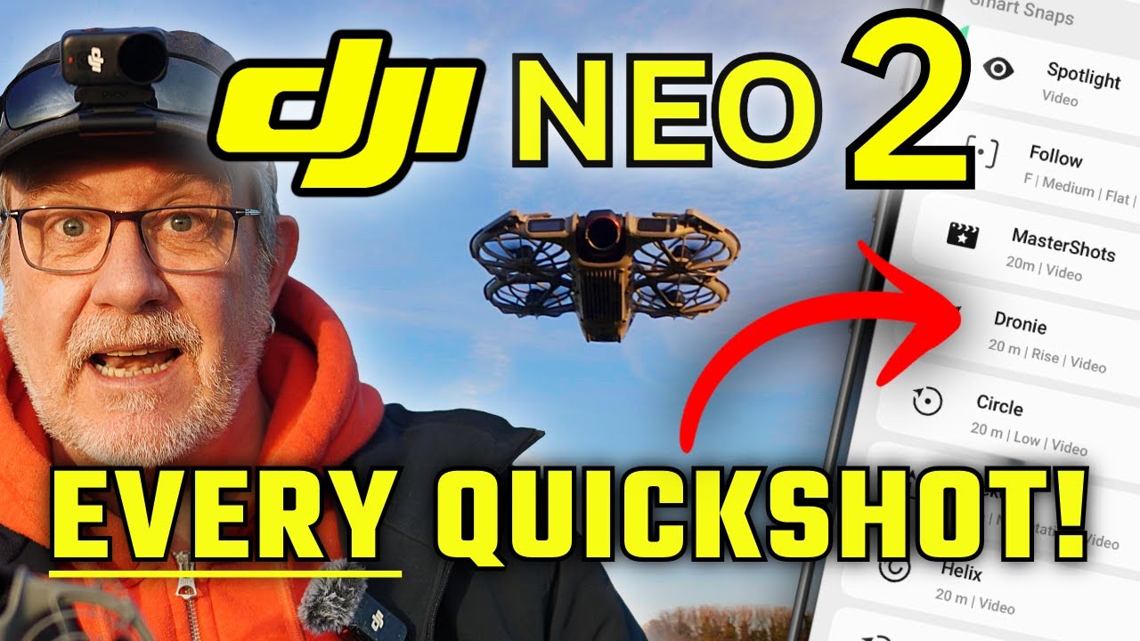 DJI NEO2: Я протестировал КАЖДЫЙ режим быстрой съемки в морозную погоду в Великобритании!