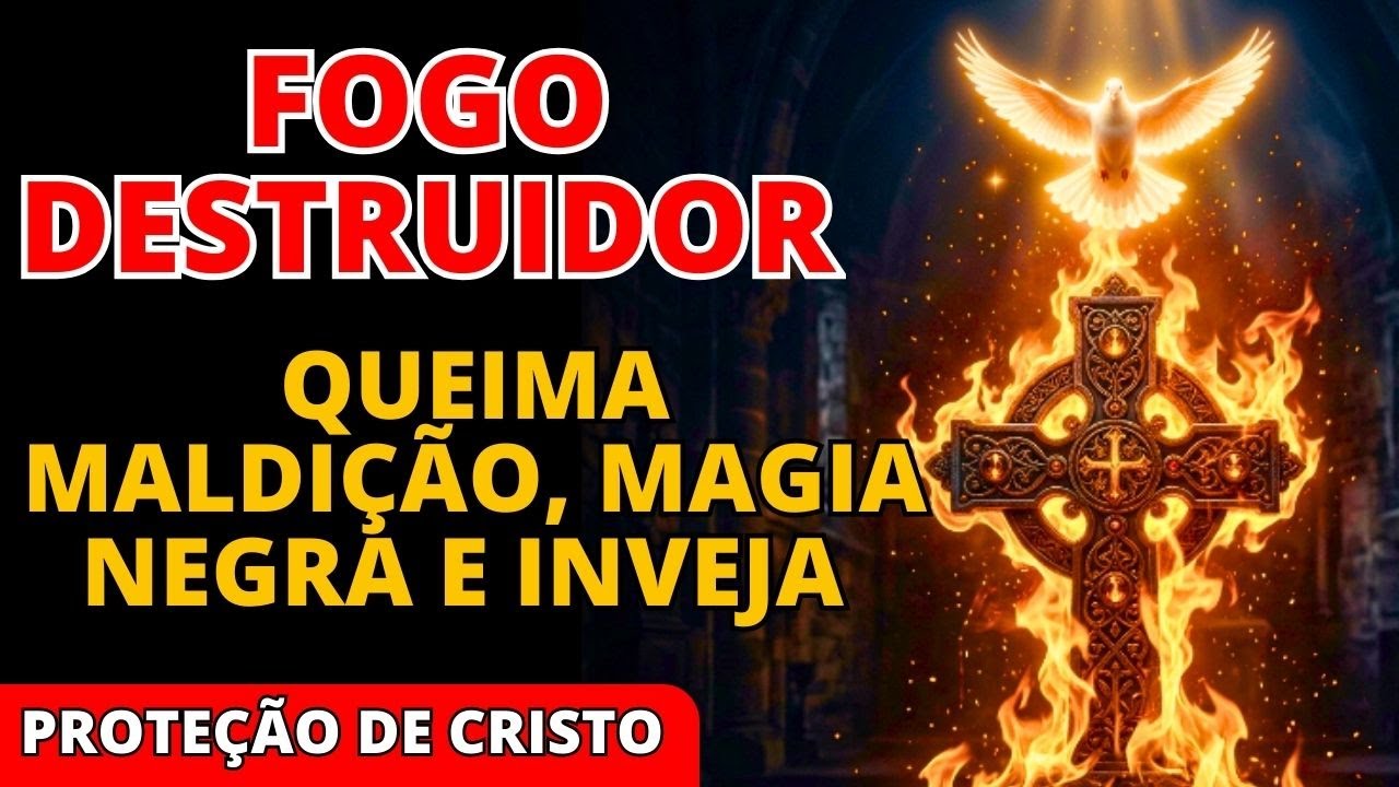 🩸 O Fogo do Espírito Santo QUEIMA Toda Bruxaria Lançada Contra Você e Sua Família