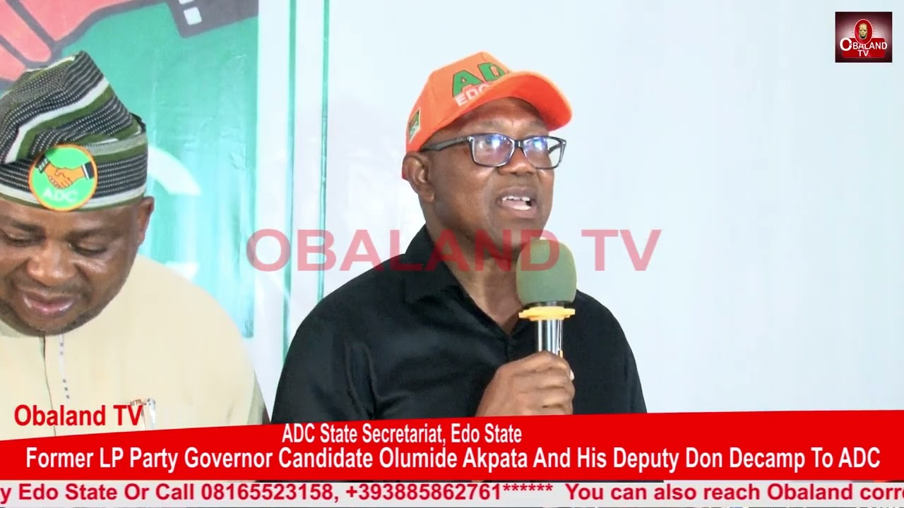 Former Labour party Governorship Candidate Olumide Akpata and his deputy Don decamp to ADC