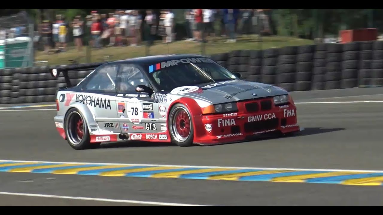 BMW E36 M3 PTG on Le Mans Classic with Scooter Gabel : Pure Sound ! [HD]