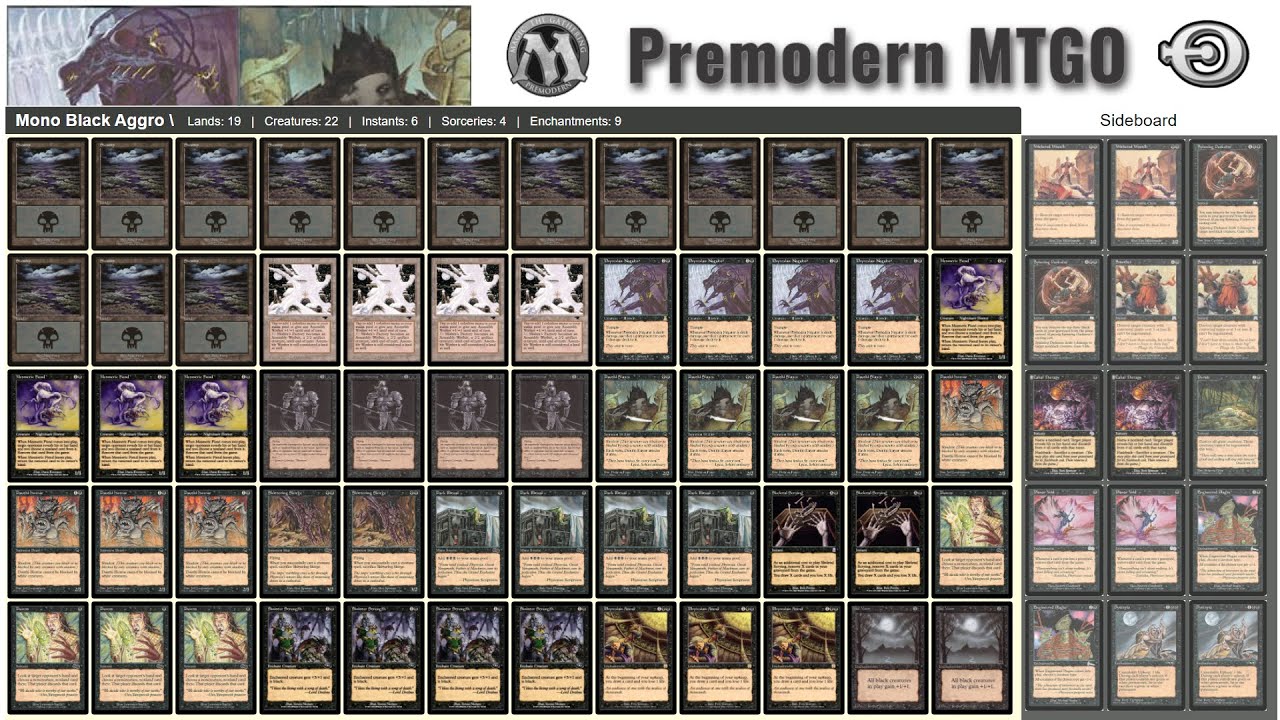 Premodern Test - Mono Black Aggro vs Turbo Lands