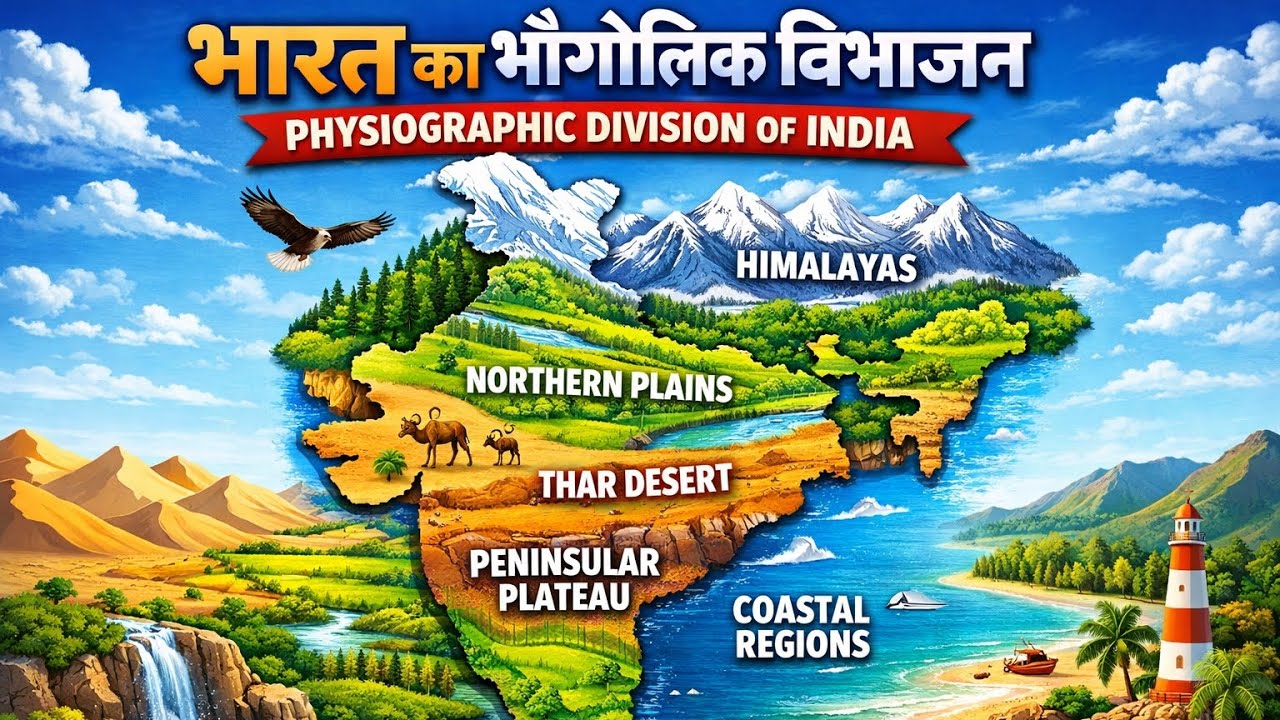 भारत का भौगोलिक विभाजन l Physiographic Division Of India 