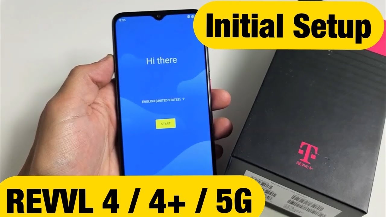 T-Mobile REVVL 4/4+/5G: How to Setup from Beginning (Initial Setup)