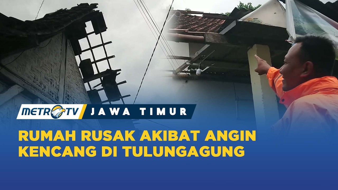 Belasan Rumah Rusak di Terjang Angin Kencang