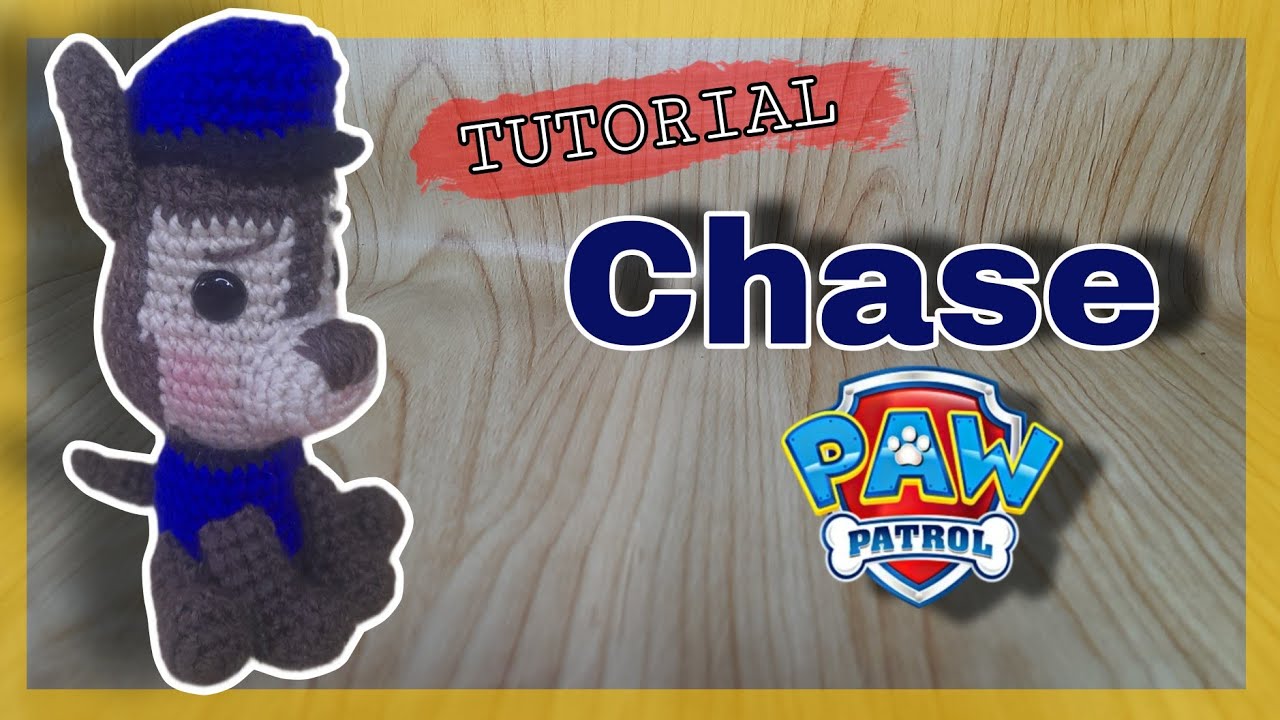 Chase llavero |pawpatrol |mini amigurumi