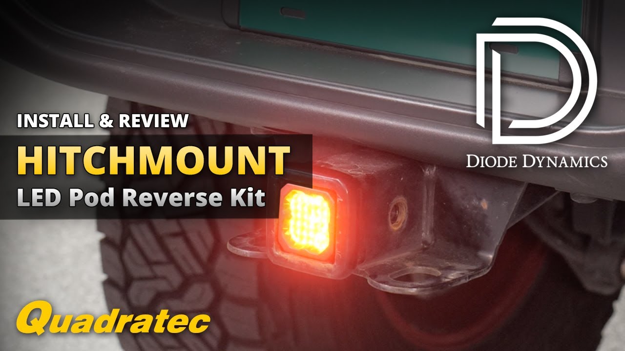 Diode Dynamics Hitch Mount LED Pod Reverse Light Kit Install & Review