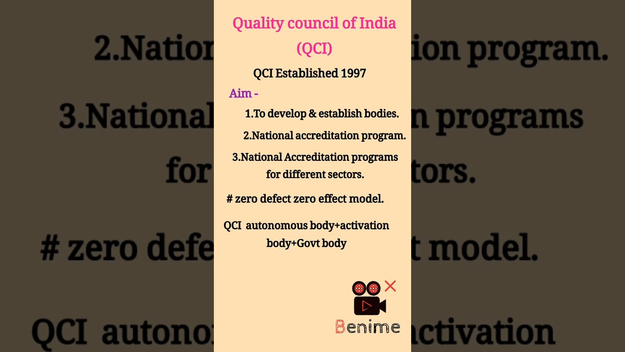 || Quality Council of India||#yt#shortviral #education