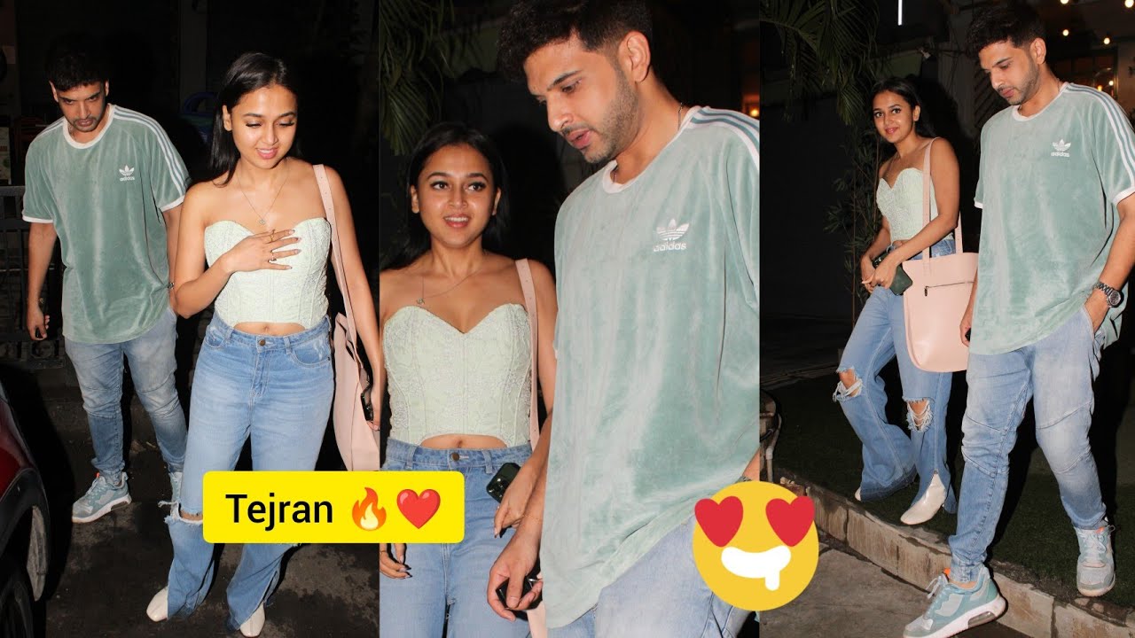 Karan Kundra Tejasswi Prakash Wishing Nag Panchami To Fans Leaving From Resturant in Andheri Today