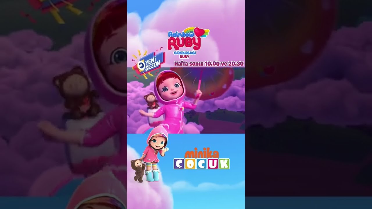 G&ouml;kkuşağı Ruby 🌈 yeni b&ouml;l&uuml;mleriyle minika&Ccedil;OCUK&rsquo;ta! 🥳 #shorts