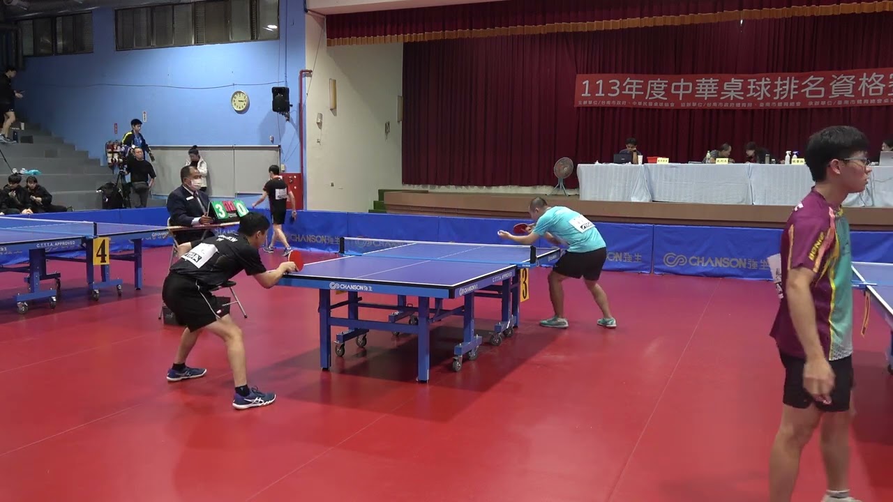 113年桌球國手選拔賽(一次賽) 彭王維 VS 黃毓仁