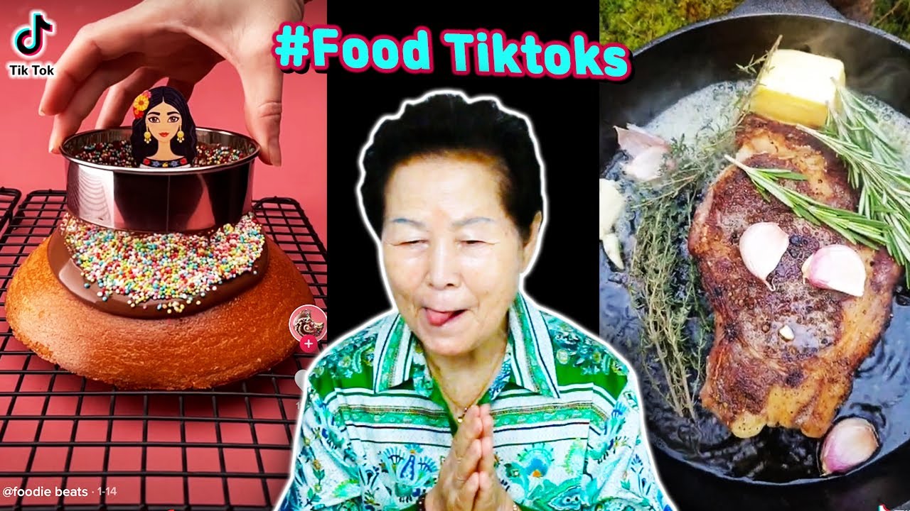 Korean Grandma Reacts to 'Food Tiktoks' (Try Not To Drool)
