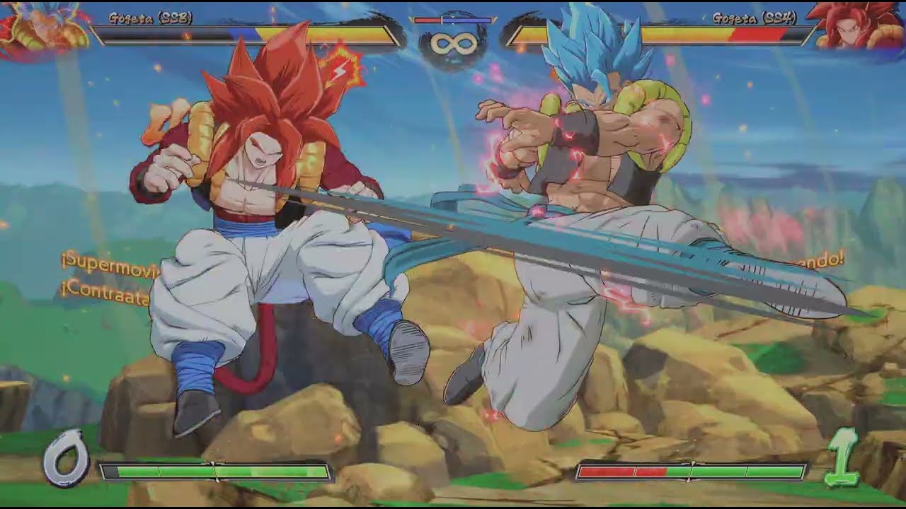 DRAGON BALL FighterZ_GOGETA BLUE vs GOGETA Ssj4!! ROUND ONE!