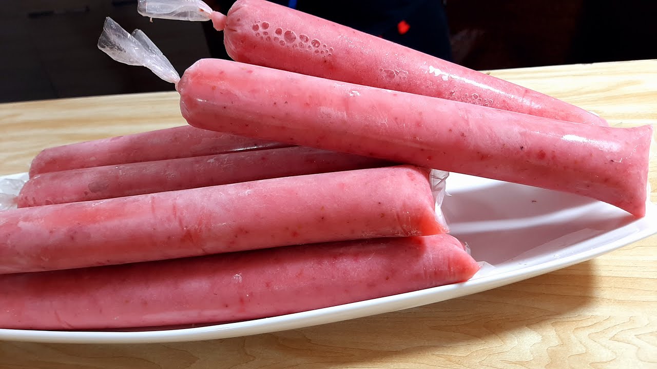 Marcianos de Fresa un tipico helado Peruano