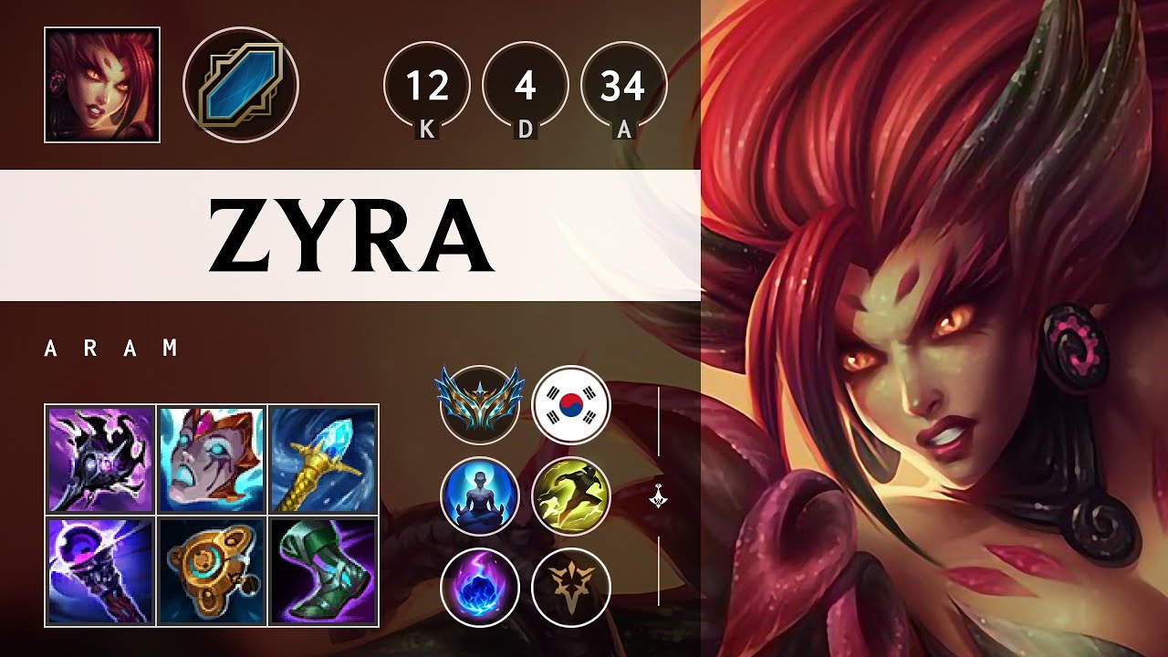Zyra ARAM: Unstoppable - KR Challenger Patch 25.S1.2