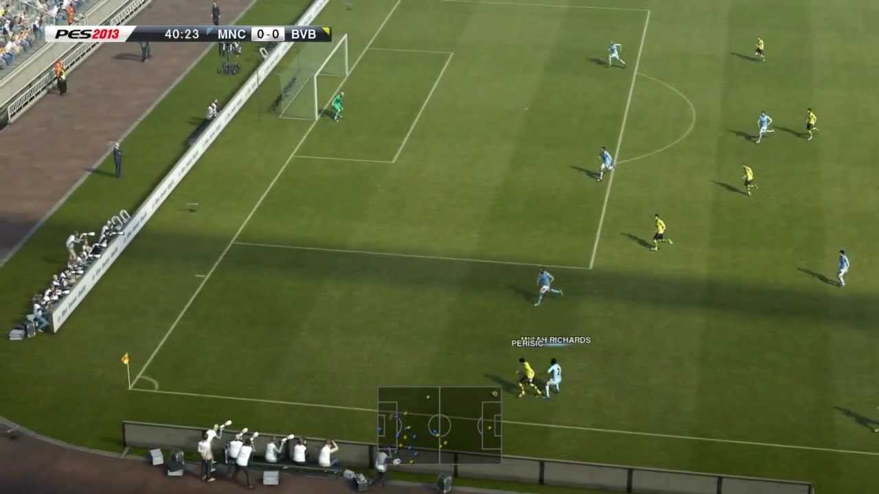 PES 2013+PESEdit patch.Full match MC-BVB and 2 best goals