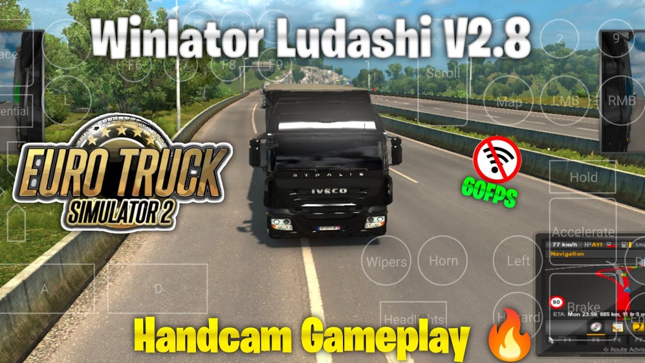 ETS2 Mobile is Finally Smooth! 😱 Winlator Ludashi V2.8 | 60FPS Handcam Gameplay