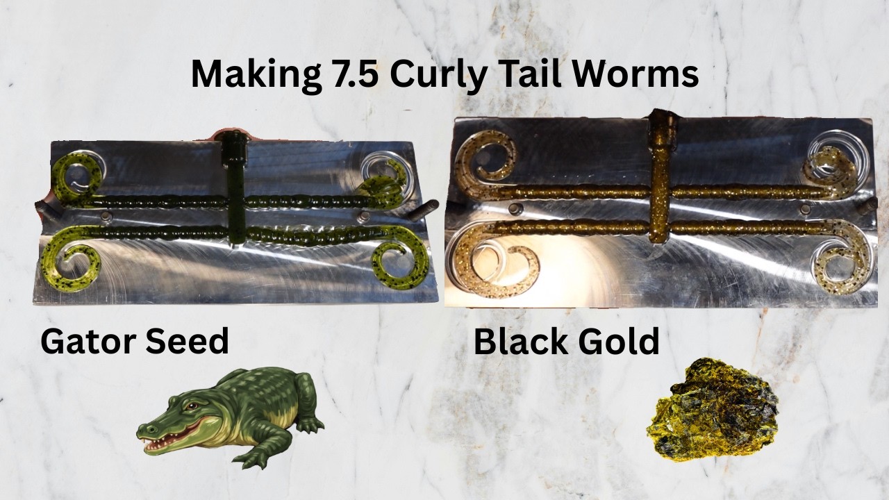Making Gator Seed | Black Gold | Curly Tail Worms | Plus 2 Bait Swaps