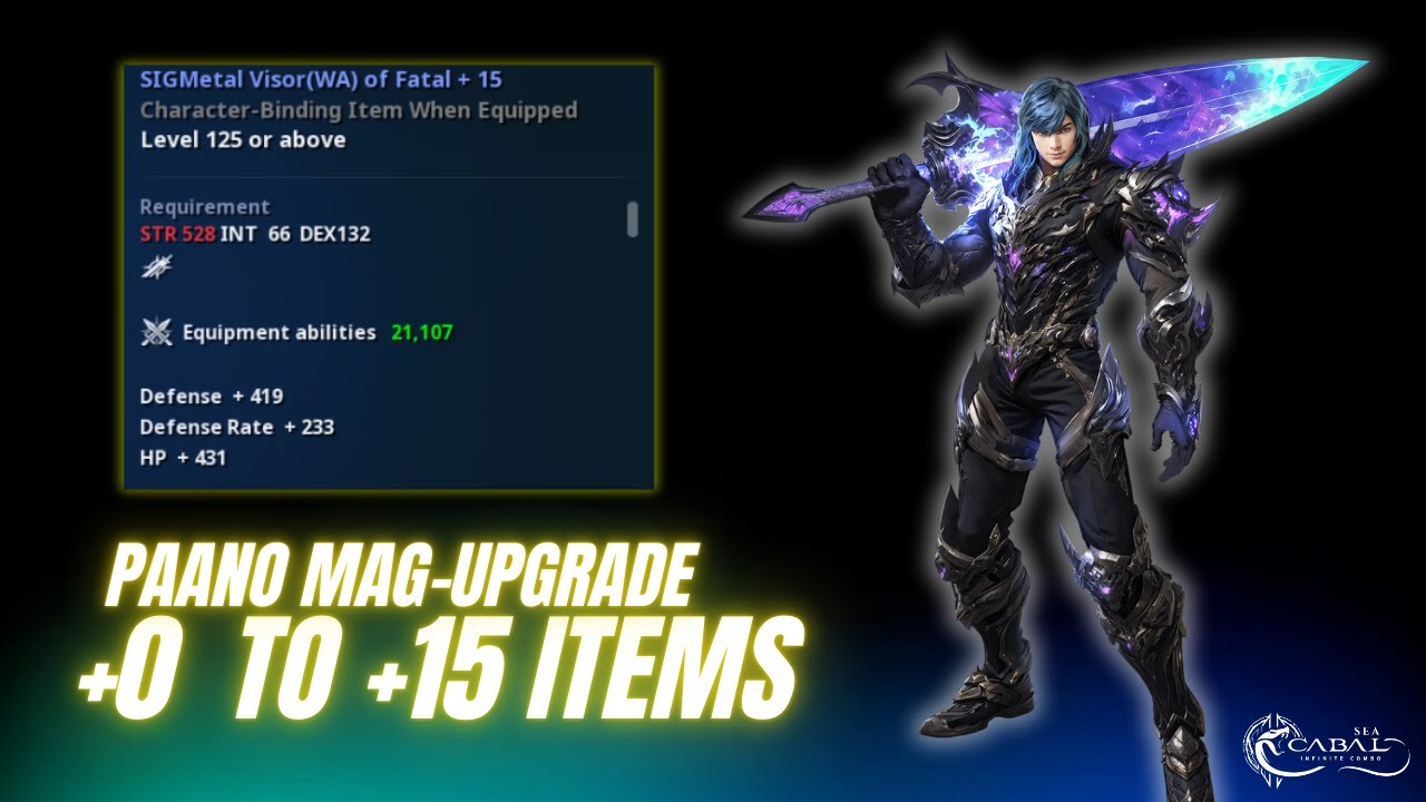 ULTIMATE +15 UPGRADE GUIDE! How to Upgrade 0 to +15 Items in CABAL Infinite Combo SEA (100% Working)