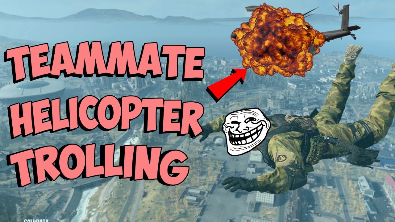Helicopter Trolling Teammates in Warzone (Modern Warfare Battle Royale)